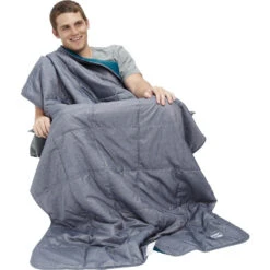 Kelty Bestie Blanket | Chevron/Deep Teal -Kelty Sales Store BestieBlanket chevron DeepTeal feature1 KL17