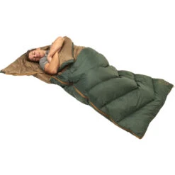 Kelty Galactic 30 Dridown Regular Sleeping Bag | Green/Brown -Kelty Sales Store KL18 GalacticReg Feature02