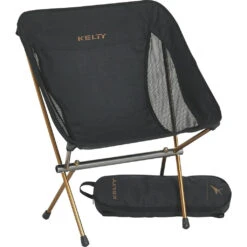 Kelty Linger Low-Back Chair | Heathered Black/Ano Copper