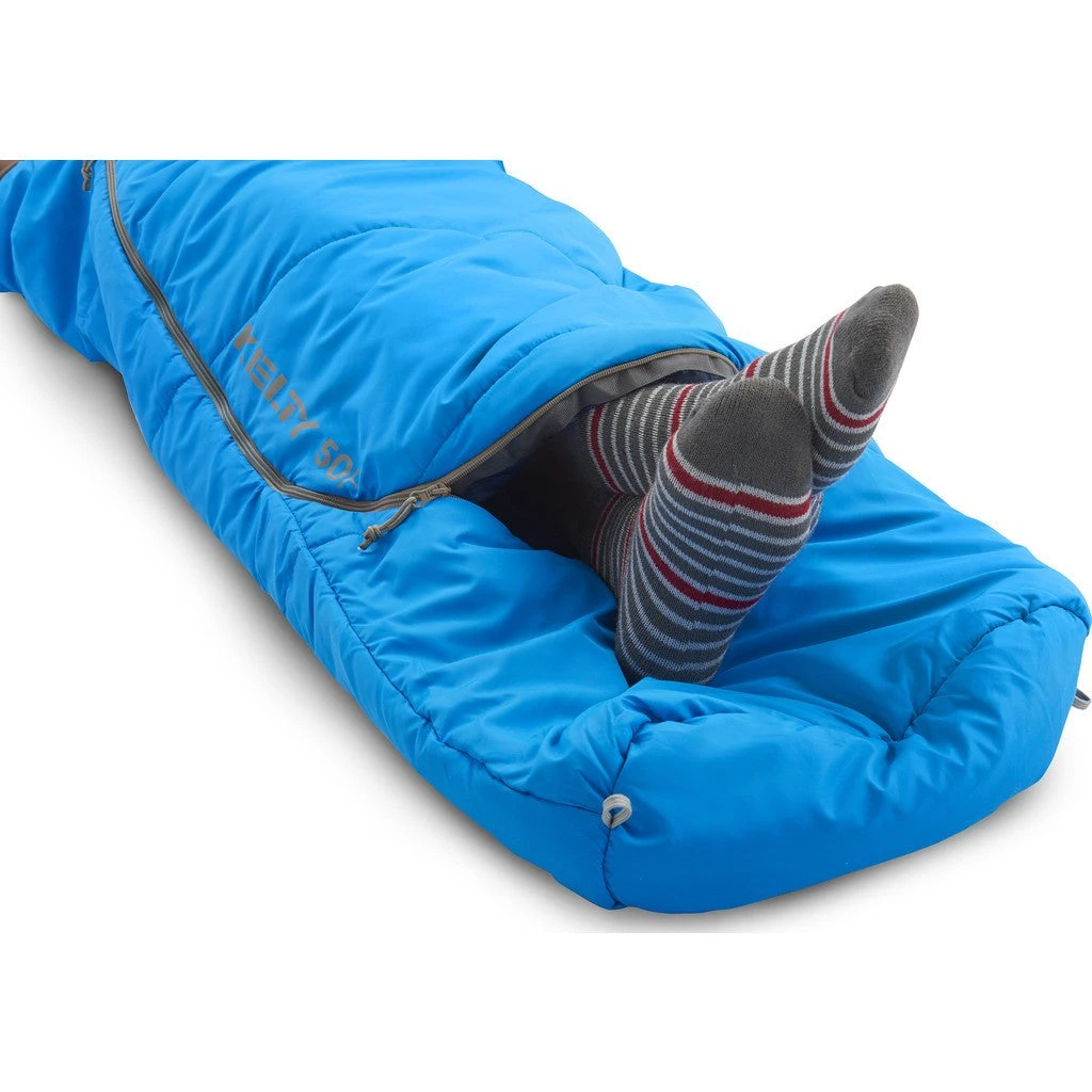 Kelty Rambler 50F Synthetic Sleeping Bag | Blue 5 Kelty Rambler 50F Synthetic Sleeping Bag | Blue - Image 5