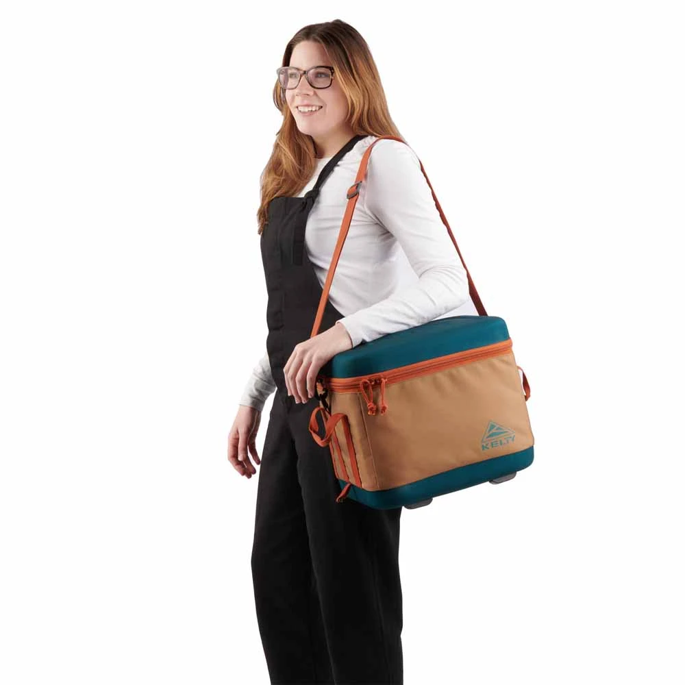 Kelty 28L Folding Cooler - Dull Gold/Deep Teal 4 Kelty 28L Folding Cooler - Dull Gold/Deep Teal - Image 4