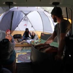 Kelty Caboose 4 Person Tailgate Tent - Smoke/Beluga/Dull Gold -Kelty Sales Store kelty caboose 4 person tailgate tent smoke beluga dull gold 15