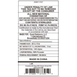 Kelty Cosmic 20 Deg 550 Down Sleeping Bag, Short Size, Right-Hand 11 Kelty Cosmic 20 Deg 550 Down Sleeping Bag, Short Size, Right-Hand -Kelty Sales Store kelty cosmic 20 deg 550 down sleeping bag short size right hand 132