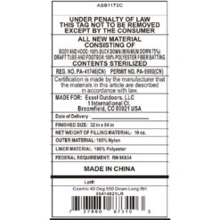 Kelty Cosmic 40 Deg 550 Down Sleeping Bag, Long Size, Right-Hand 9 Kelty Cosmic 40 Deg 550 Down Sleeping Bag, Long Size, Right-Hand -Kelty Sales Store kelty cosmic 40 deg 550 down sleeping bag long size right hand 111