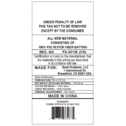 Kelty Cosmic Synthetic 20 Deg Sleeping Bag - Regular 11 Kelty Cosmic Synthetic 20 Deg Sleeping Bag - Regular -Kelty Sales Store kelty cosmic synthetic 20 deg sleeping bag regular 135