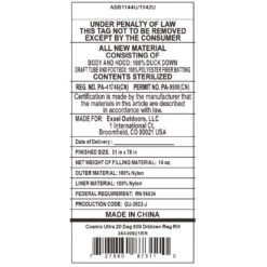 Kelty Cosmic Ultra 20 Deg 800 DriDown Sleeping Bag, Regular Size, Right-Hand 11 Kelty Cosmic Ultra 20 Deg 800 DriDown Sleeping Bag, Regular Size, Right-Hand -Kelty Sales Store kelty cosmic ultra 20 deg 800 dridown sleeping bag regular size right hand 131